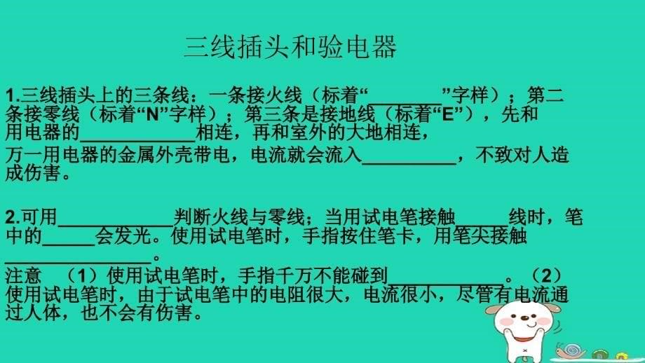 广东省深圳市中考物理专题复习 家庭电路_第5页