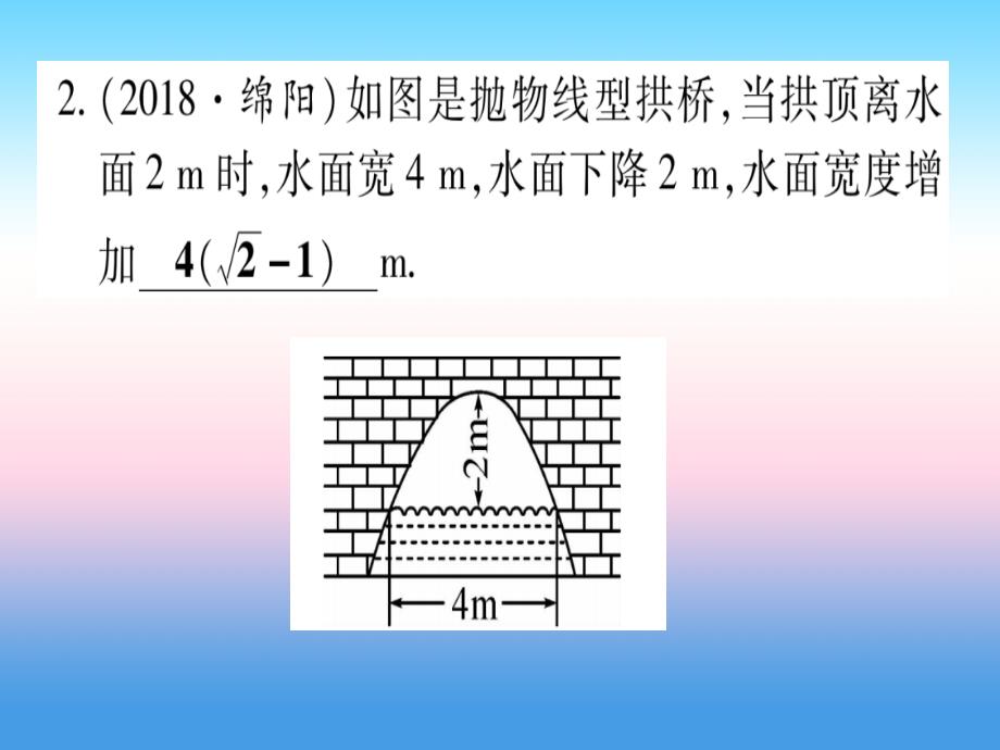 （甘肃专用）2019中考数学高分突破 第一轮 考点系统复习 第3章 函数 第5节 二次函数的综合应用作业课件_第3页