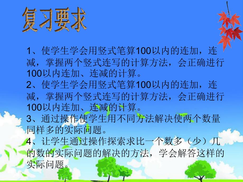 小学数学优质课件精选------苏教版二年级《第一单元整理复习》_第2页