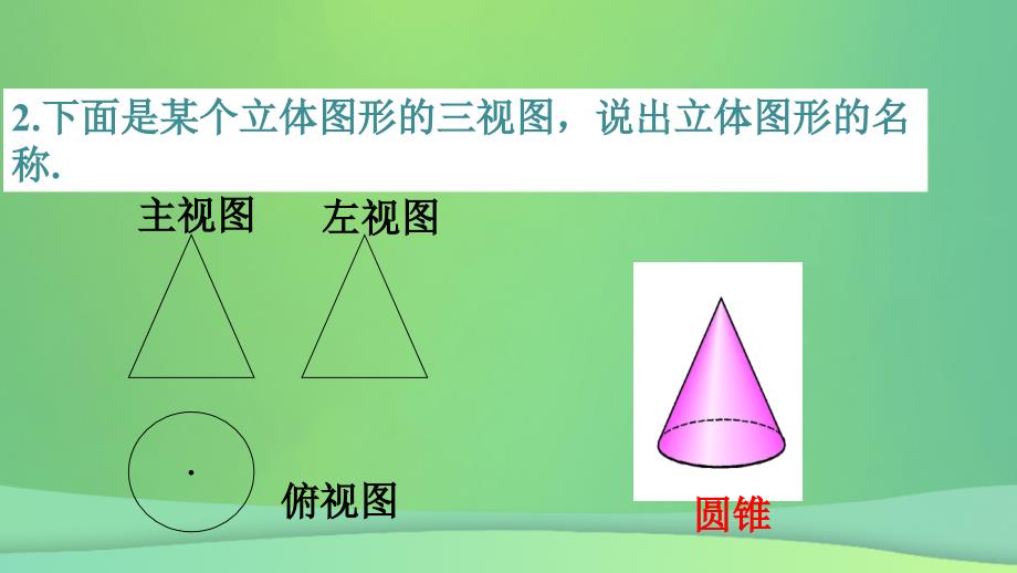 七年级数学上册 第四章 图形的初步认识 4.2.2 由视图到立体图形课件 （新版）华东师大版_第3页