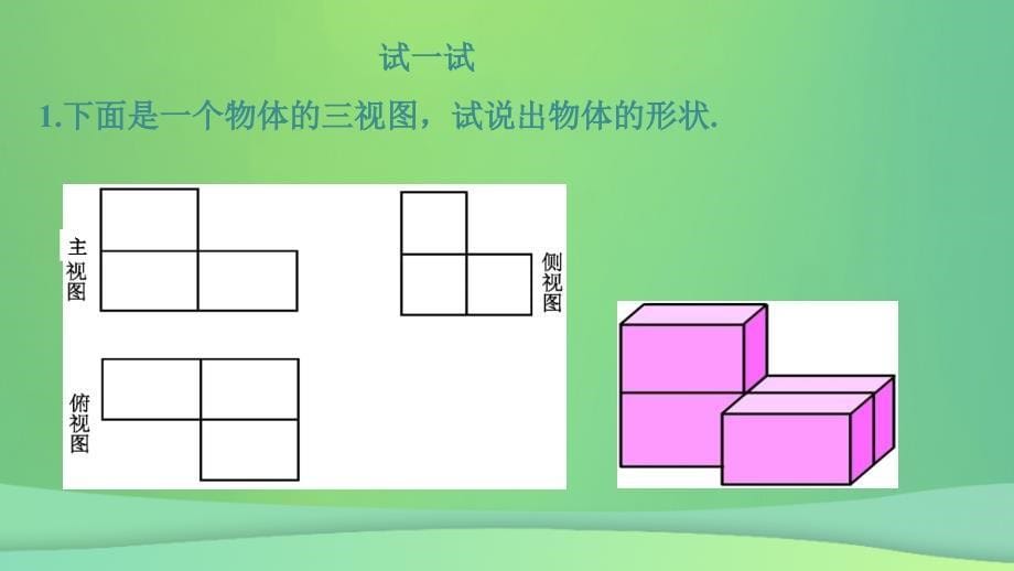 七年级数学上册 第四章 图形的初步认识 4.2.2 由视图到立体图形课件 （新版）华东师大版_第5页