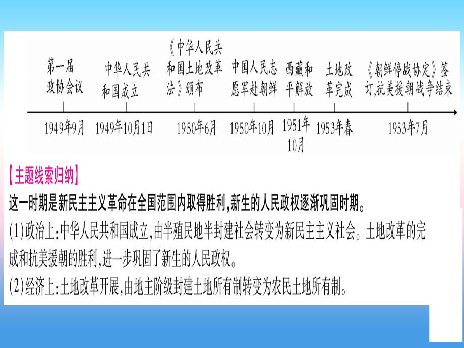 2019年中考历史准点备考 板块三 中国现代史 主题一 中华人民共和国的成立课件 新人教版_第2页