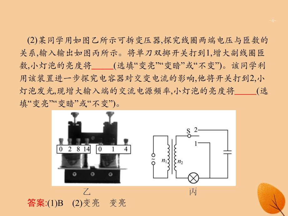 （浙江专用）2019版高考物理大二轮复习 专题六 实验 22 加试实验课件_第4页