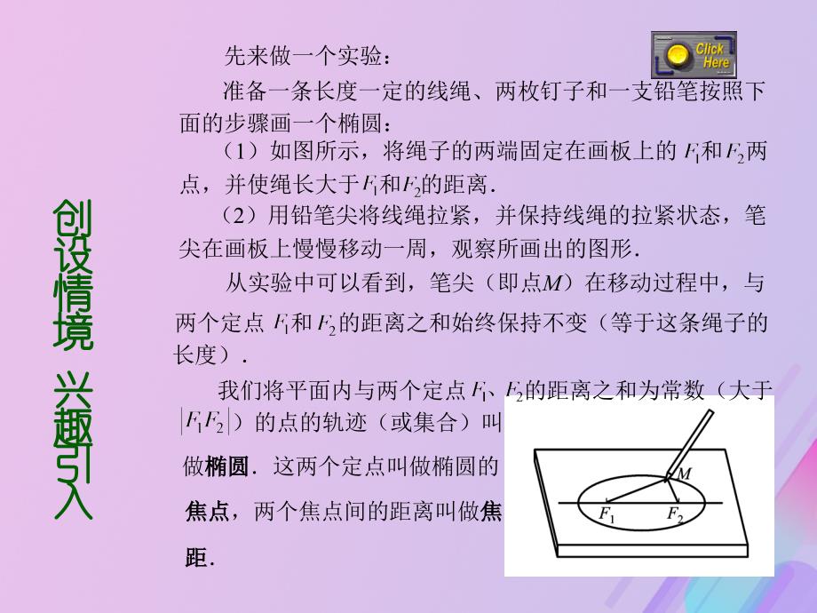 2018年高中数学 第二章 圆锥曲线与方程 2.1.1 椭圆及其标准方程课件3 新人教b版选修1-1_第3页