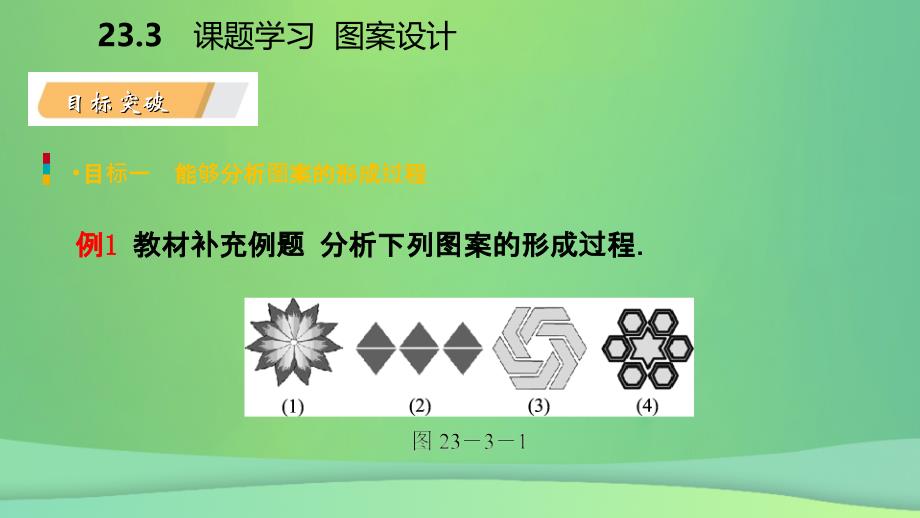 2018年秋九年级数学上册 第23章 旋转 23.3 课题学习 图案设计（听课）课件 （新版）新人教版_第4页