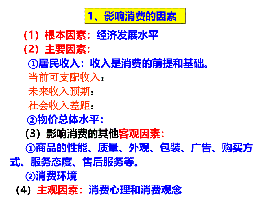 2018年高三一轮复习-多彩的消费_第4页