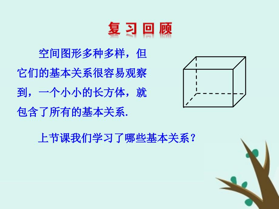 2018年高中数学 第一章 立体几何初步 1.4.2 空间图形的公理课件3 北师大版必修2_第2页