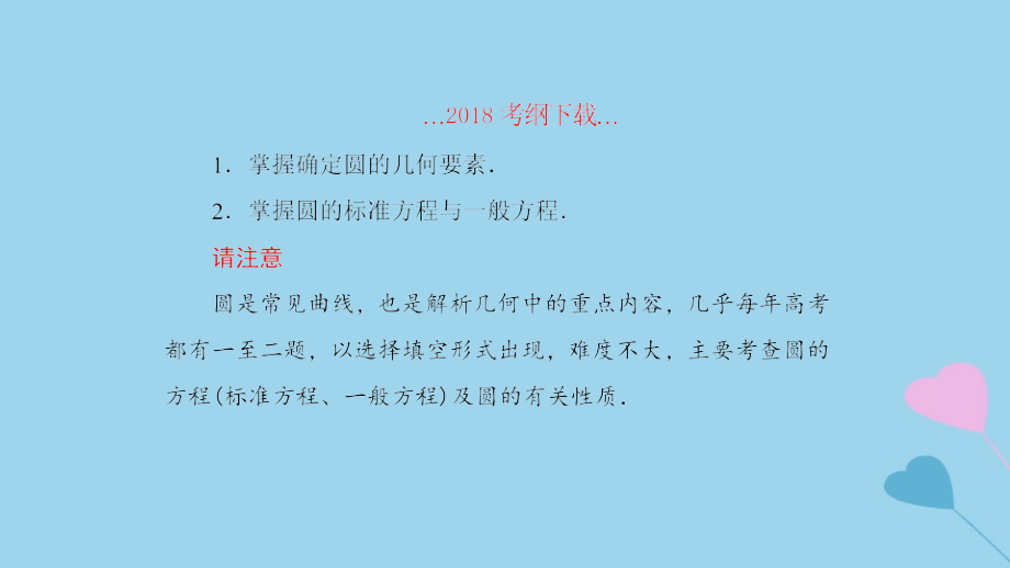 2019高考数学一轮复习 第9章 解析几何 第3课时 圆的方程课件 理_第2页