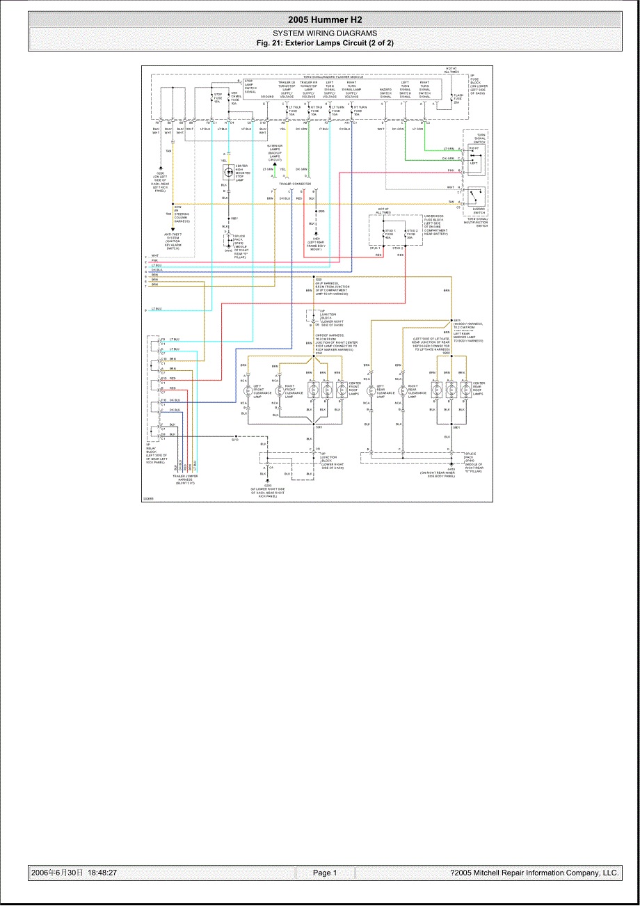 4685 悍马电路图200521外部照明（2）_第1页