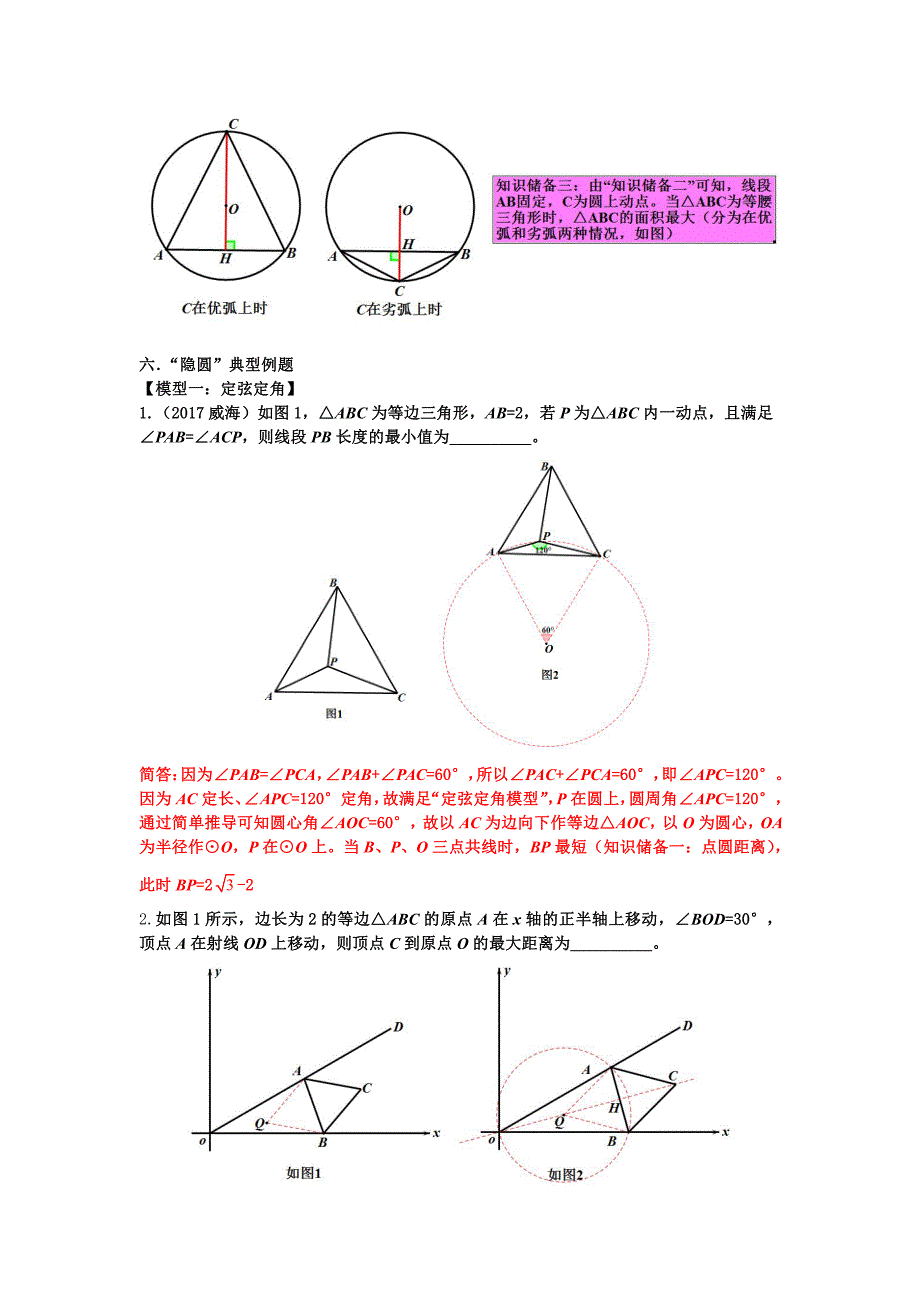 “圆来如此简单”经典几何模型之隐圆专题_第3页