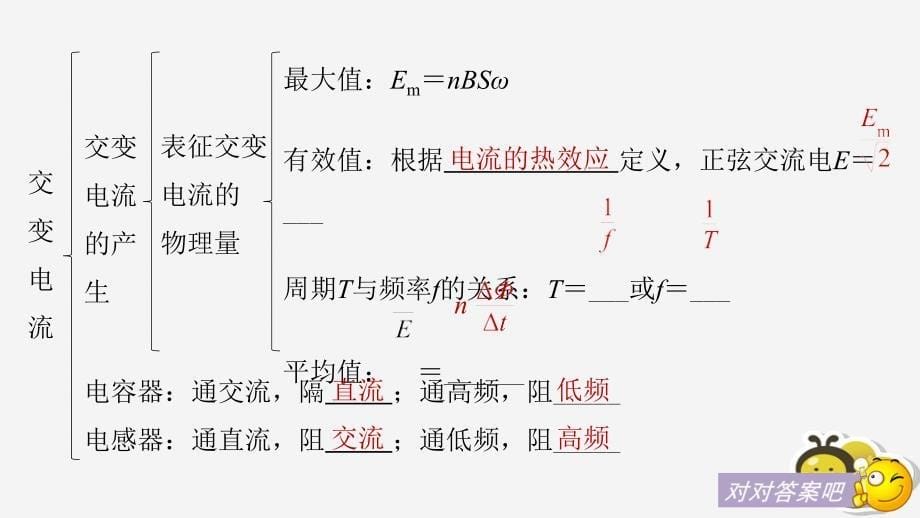 （通用版）2018-2019版高中物理 第二章 交变电流章末课件 教科版选修3-2_第5页