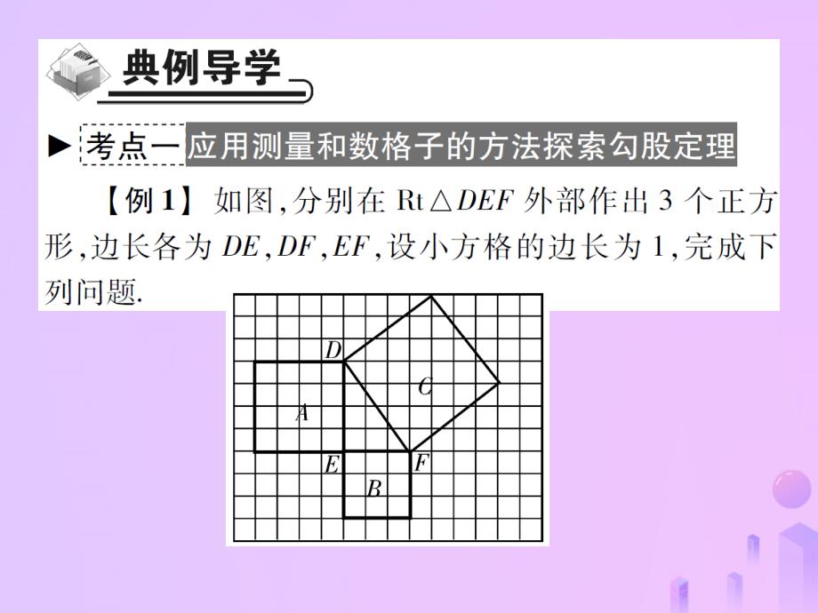 2018年秋八年级数学上册 第一章 勾股定理 1 探索勾股定理 第一课时 探索勾股定理（一）作业课件 （新版）北师大版_第4页