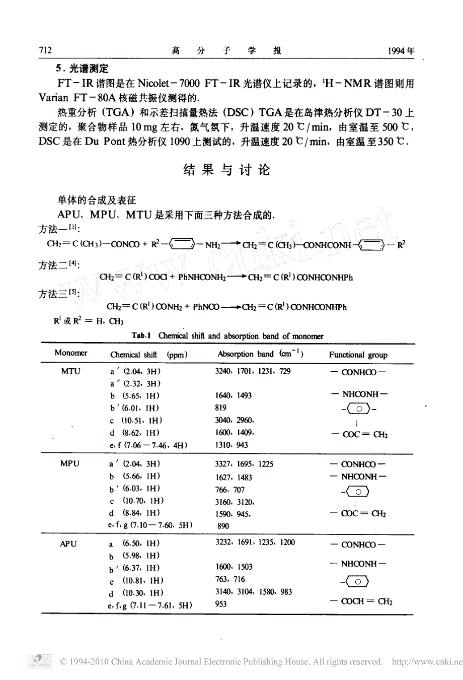 n_丙烯酰基_n_苯基脲及其衍生物的合成与聚合反应_第4页