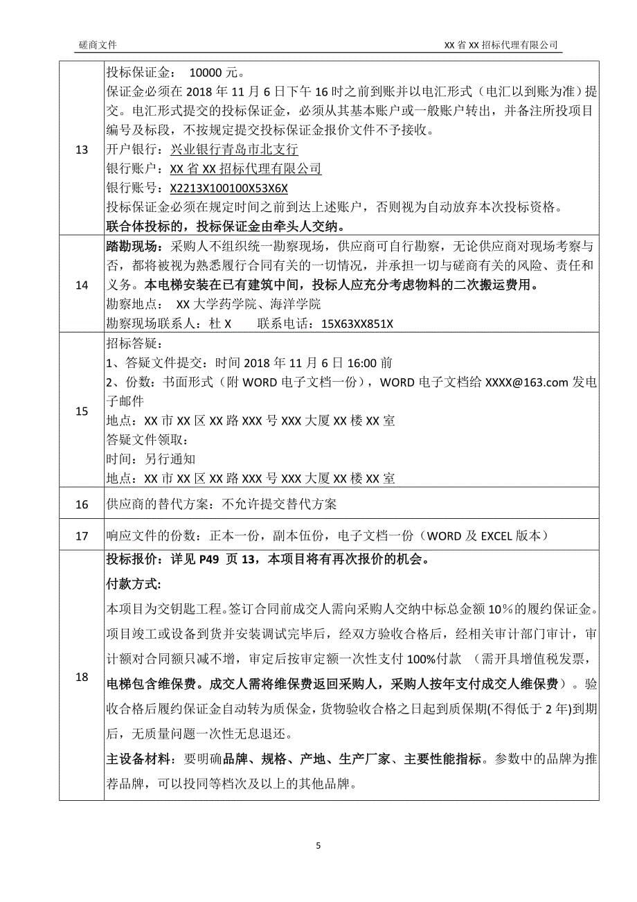 XX大学实验室装修改造项目竞争性磋商文件_第5页