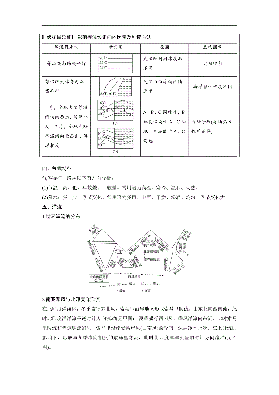 2019高考地理浙江选考新增分二轮优选习题：专题三 大气与水的运动规律 微专题10 word版含答案_第4页