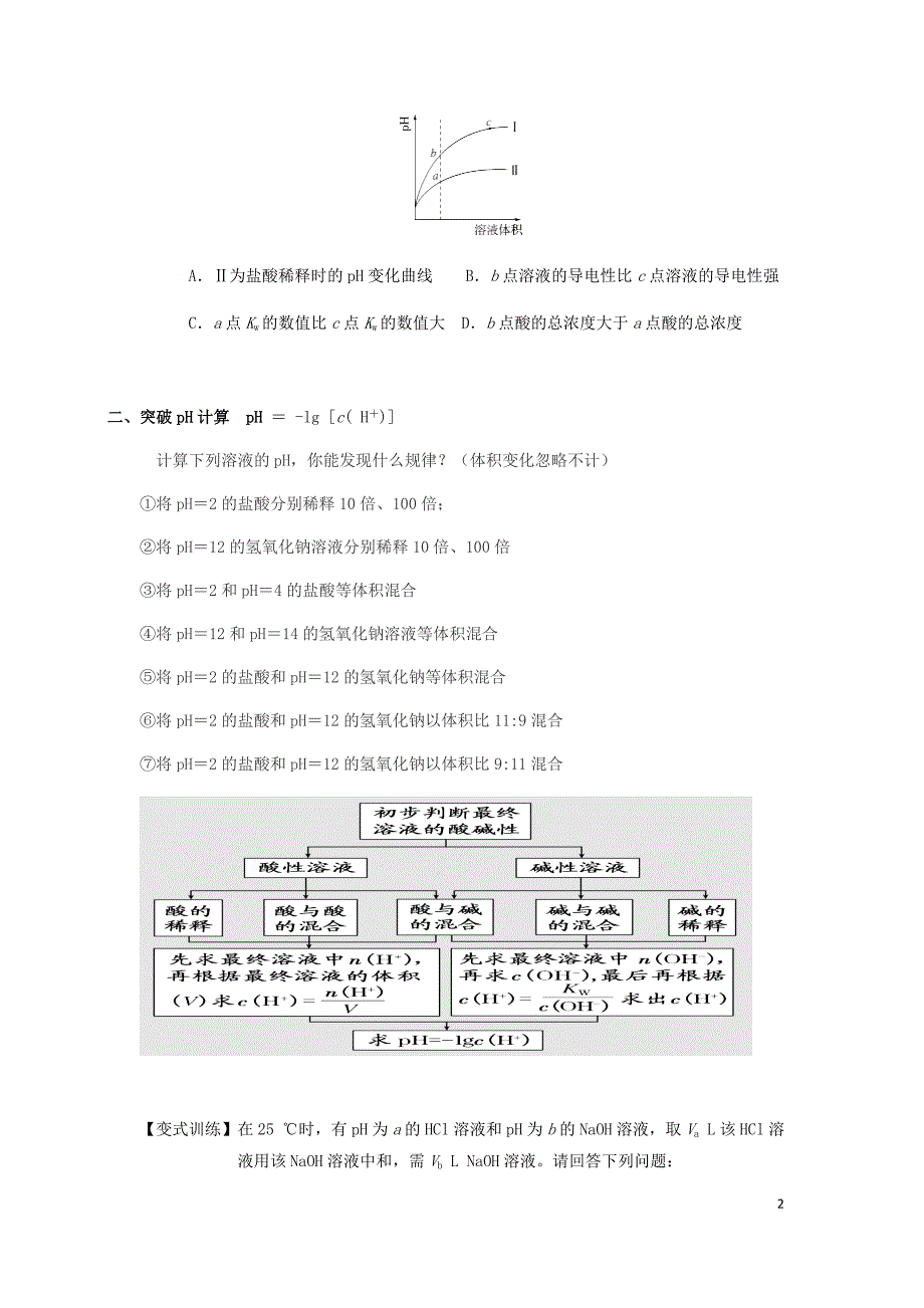 湖北省黄冈市2019高考化学一轮复习 水溶液中的离子平衡习题_第2页