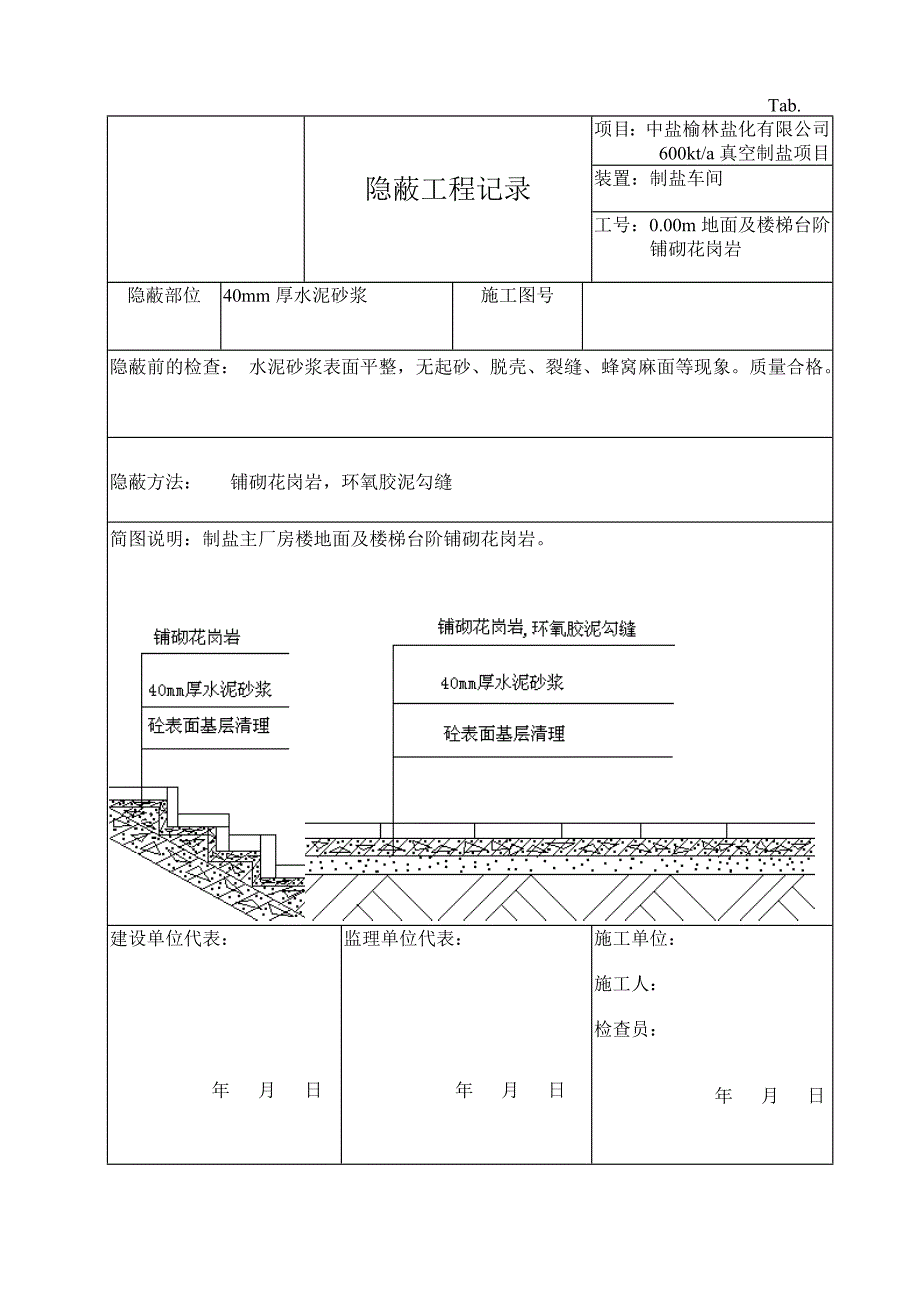 环氧玻璃钢及花岗岩 隐蔽工程记录及质量控制表_第2页