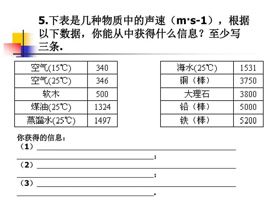 声音的产生和传播练习_第5页