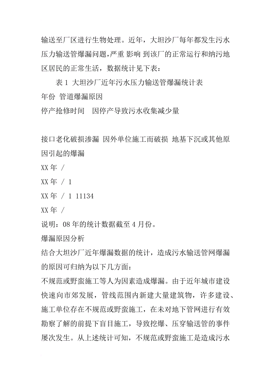 浅谈污水输送管网爆漏原因及修复维护方法_第2页