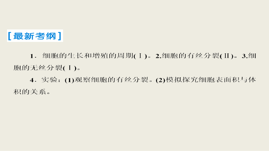 2019届高考生物人教版一轮复习课件：第4单元 第11讲 细胞的增殖_第3页