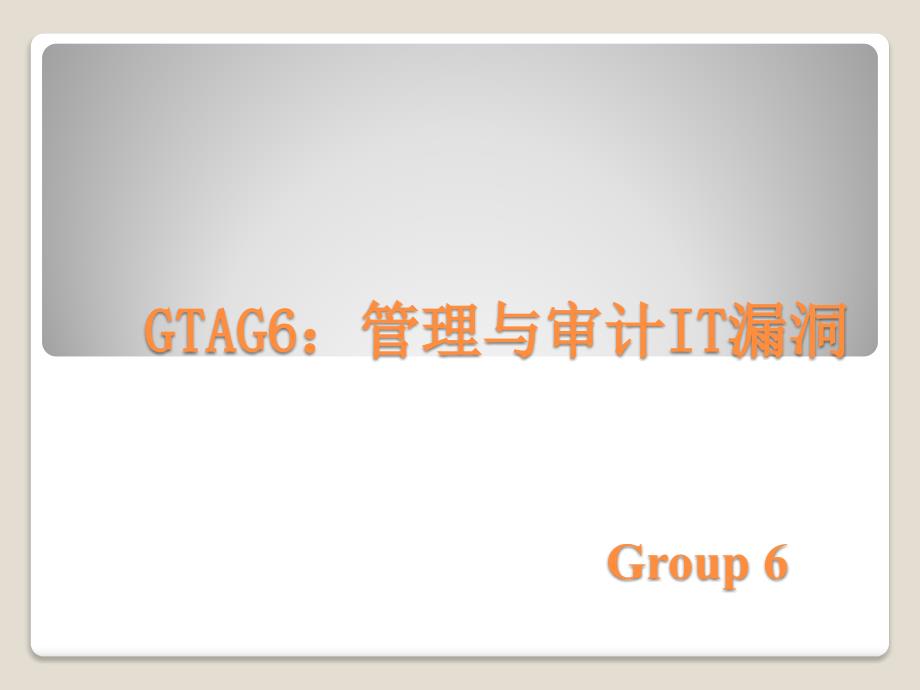 gtag6：管理与审计it_第1页