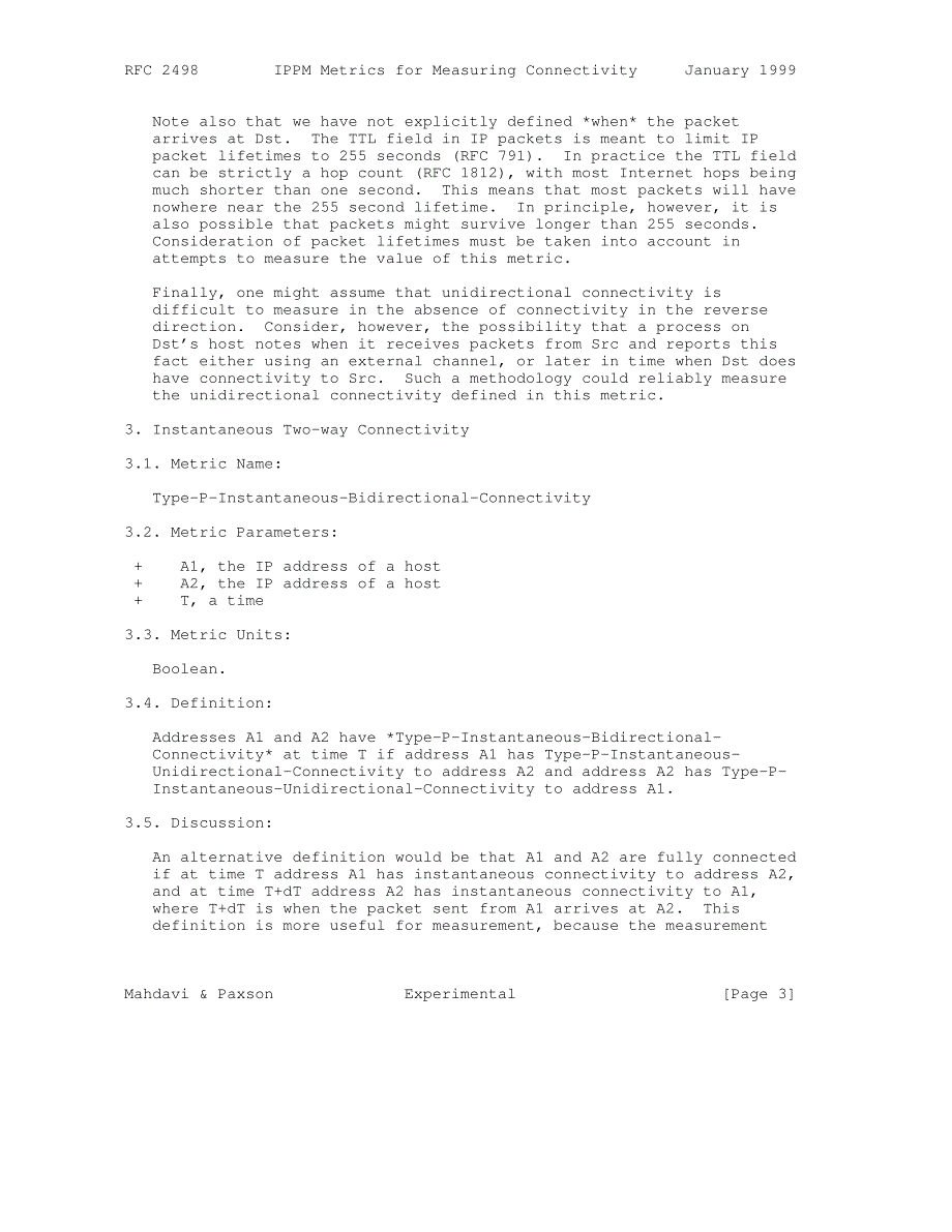 rfc2498.ippm metrics for measuring connectivity_第3页
