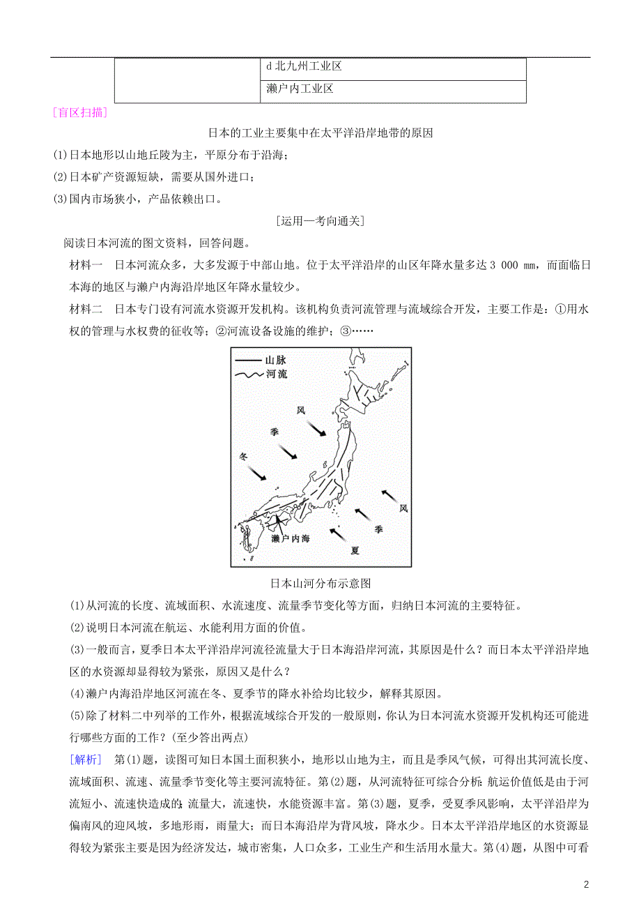 2019高考地理一轮复习 第三十七讲 世界主要国家讲练结合学案_第2页