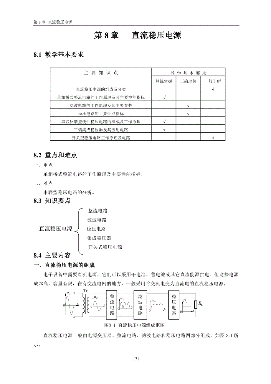 模拟电子技术_第8章_直流稳压电源b_第1页