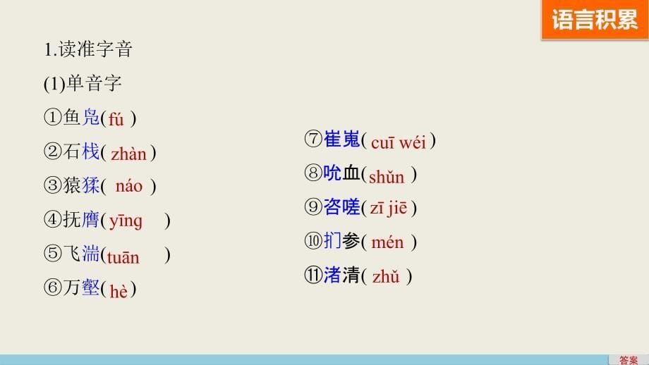 2017-2018学年苏教版必修四登高、蜀道难 课件（44张）_第5页