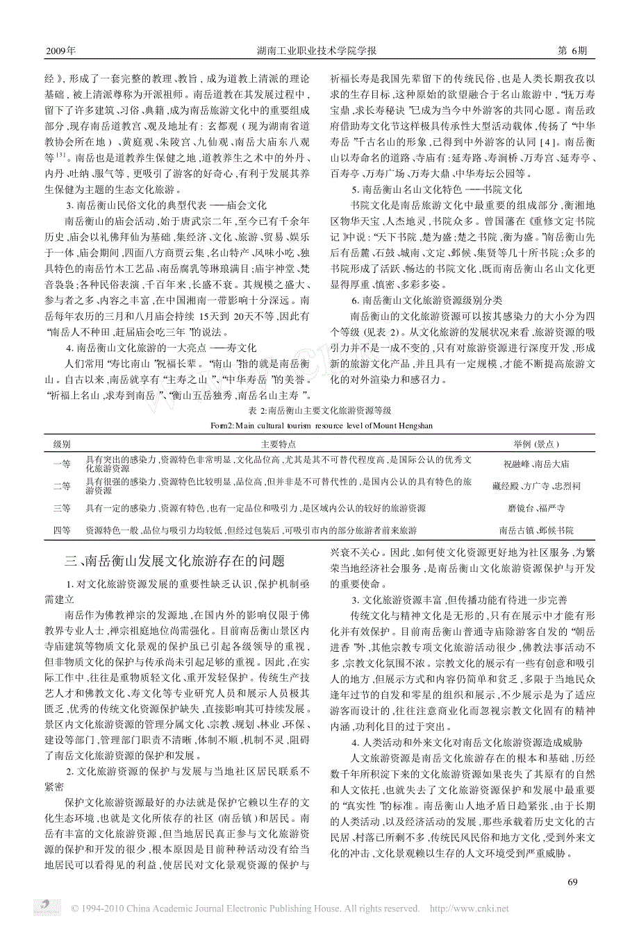 试论南岳衡山文化旅游资源保护与发展_第2页
