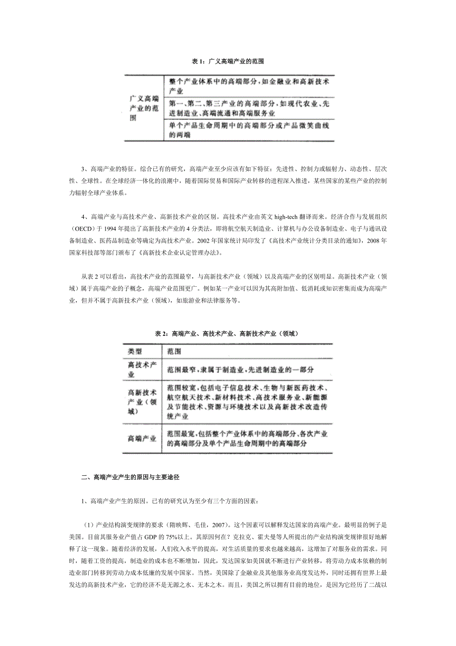 高端产业相关研究评述与展望_第2页