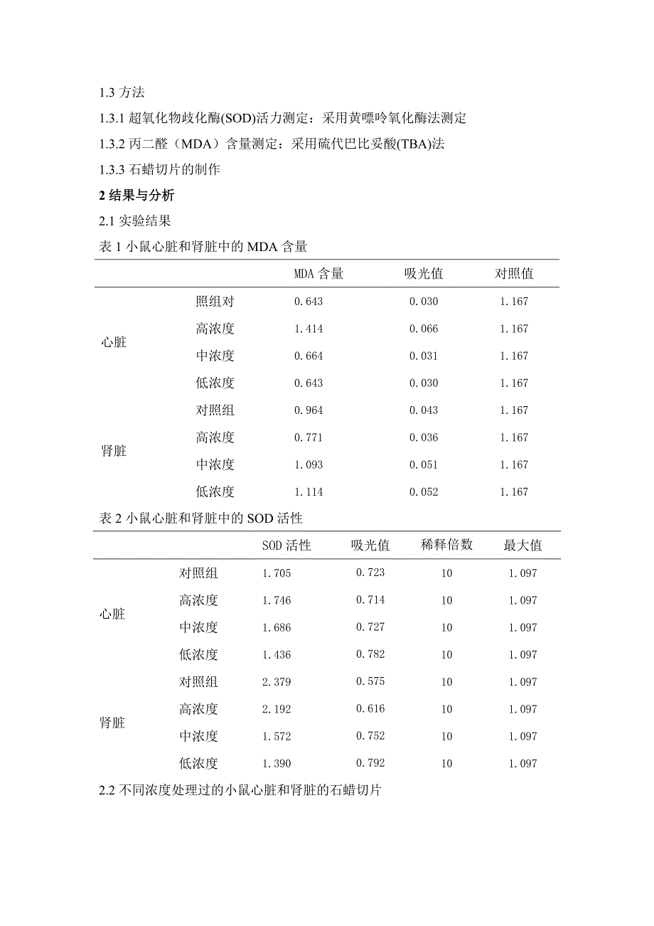 唐古特虎耳草黄酮对小鼠几种脏器抗氧化机能的影响_第3页