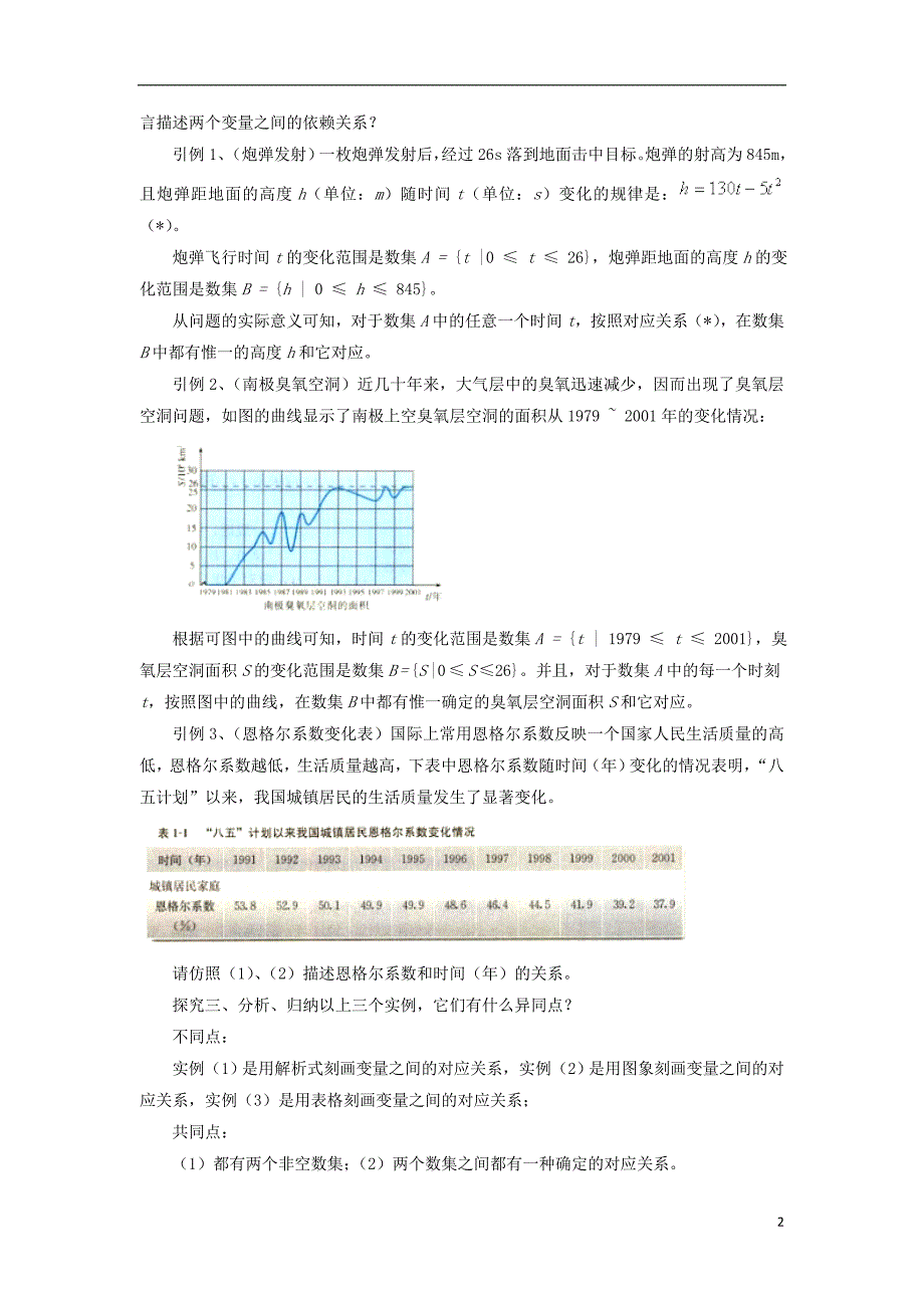 2019高考数学总复习 第一章 集合与函数概念 1.2.1 函数的概念（第一课时）教案 新人教a版必修1_第2页