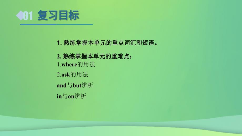 2018年秋七年级英语上册 unit 4 where’s my schoolbag复习课件 （新版）人教新目标版_第3页