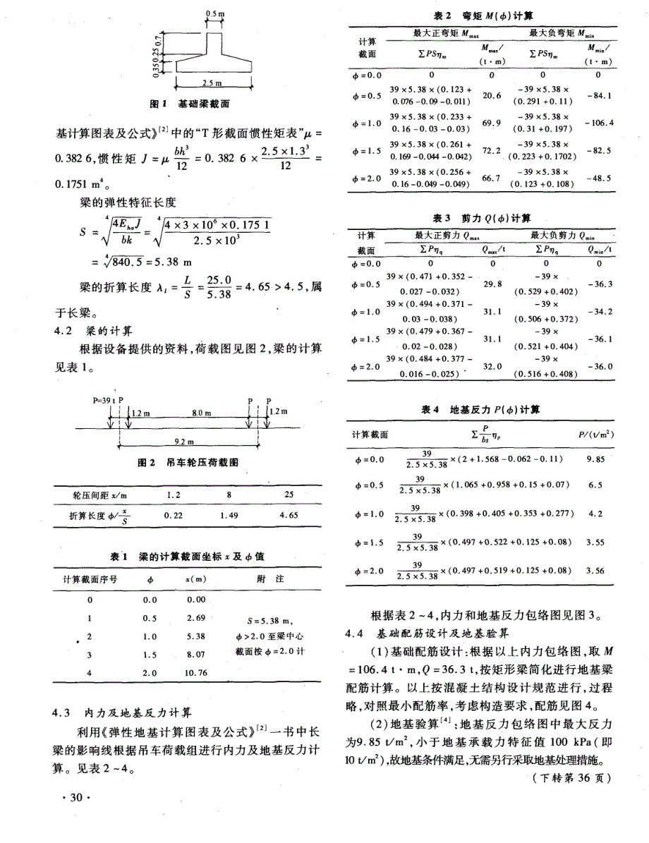 门吊走行轨基础的设计计算_第2页