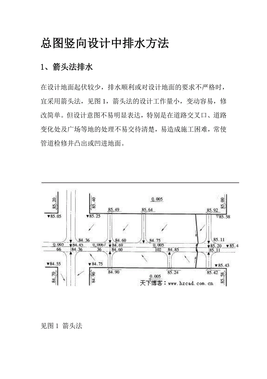 总图竖向设计中排水方法_第1页