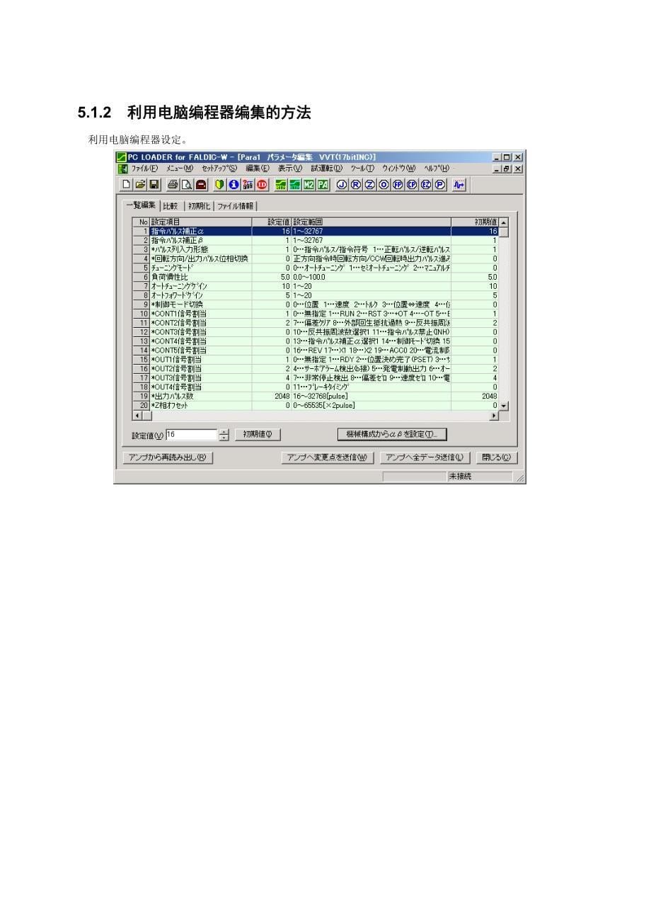 富士ac伺服系统faldic-w系列用户手册 参数_第5页