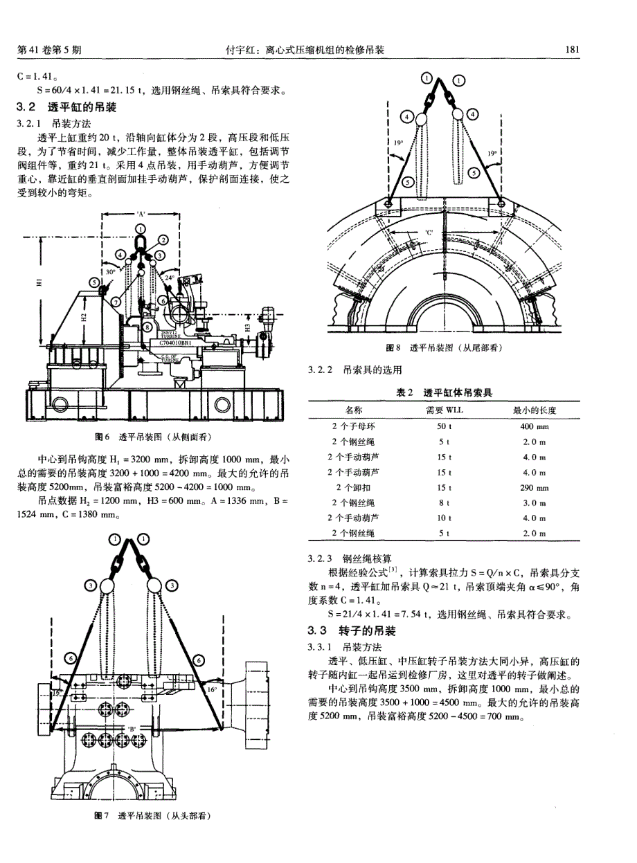 离心式压缩机组的检修吊装_第3页