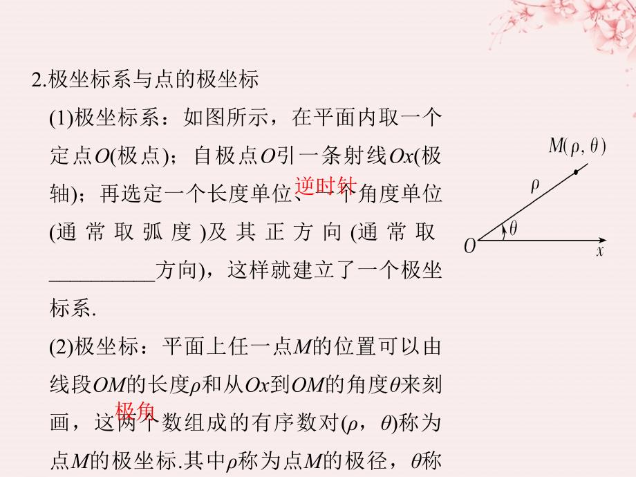 （全国通用版）2019版高考数学大一轮复习 坐标系和参数方程 第1节 坐标系课件 理 新人教b版_第4页