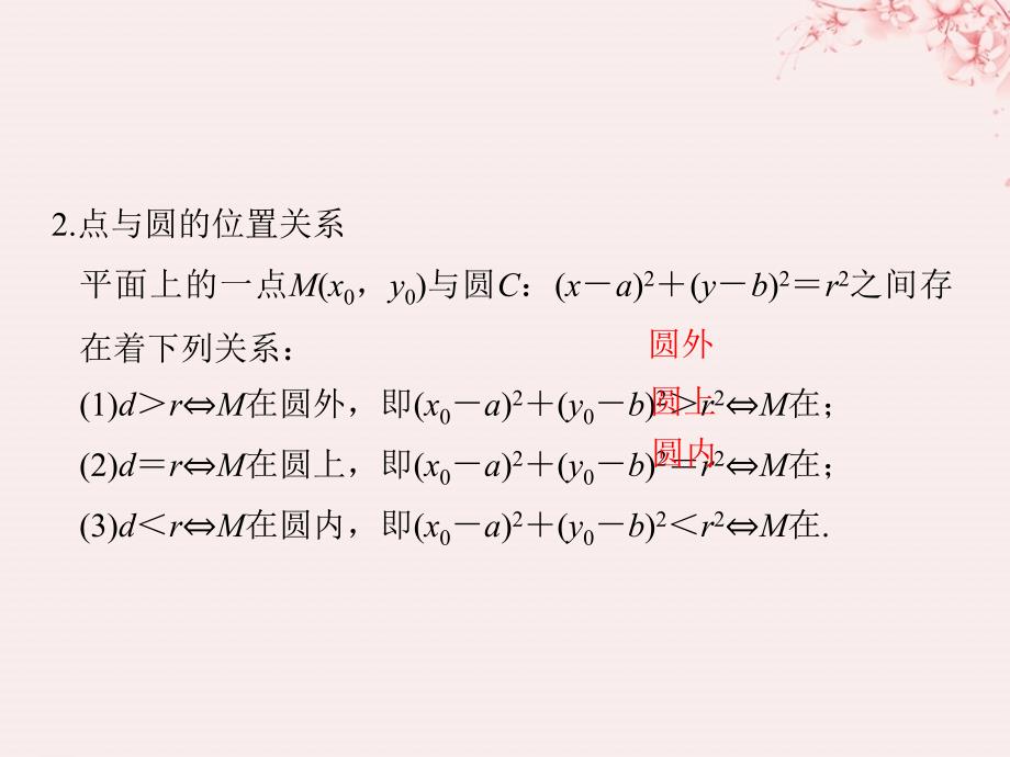 （全国通用版）2019版高考数学大一轮复习 第九章 平面解析几何 第3节 圆的方程课件 文 新人教a版_第4页