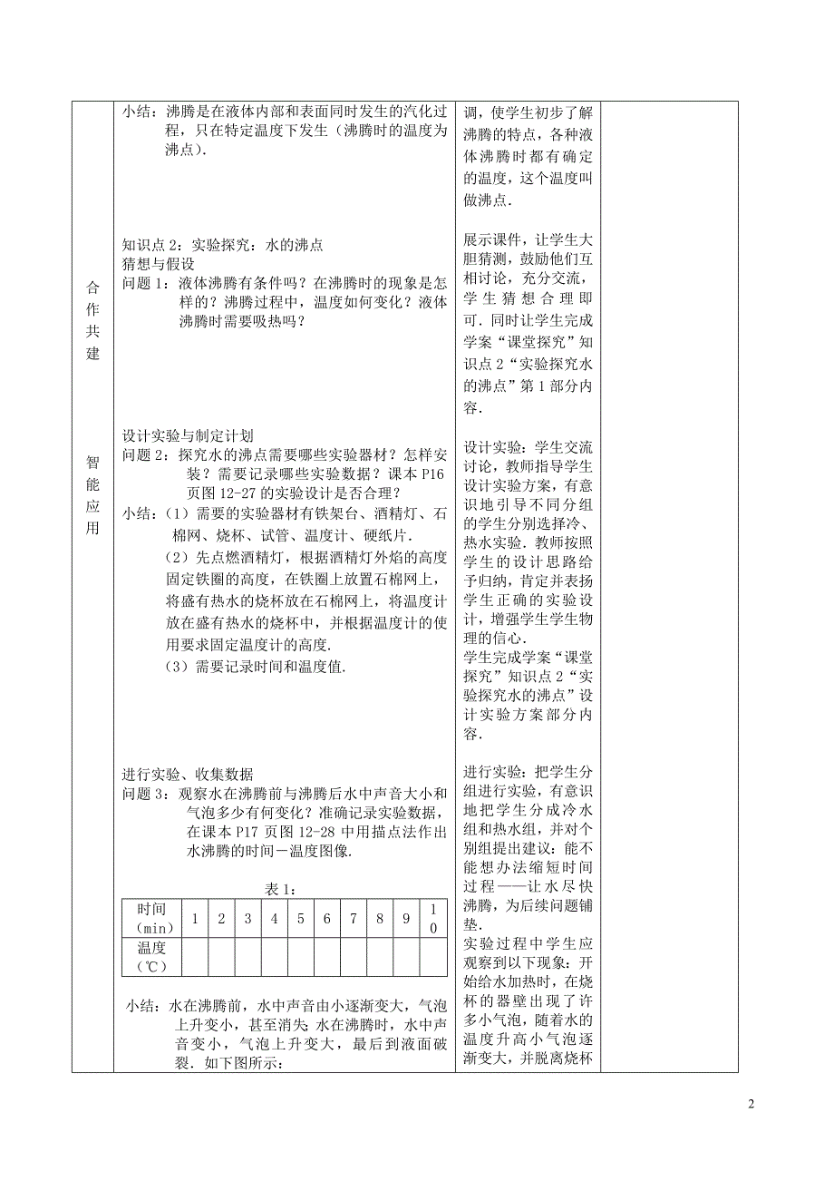 九年级物理全册 第十二章 第三节 汽化与液化教案 （新版）沪科版_第2页