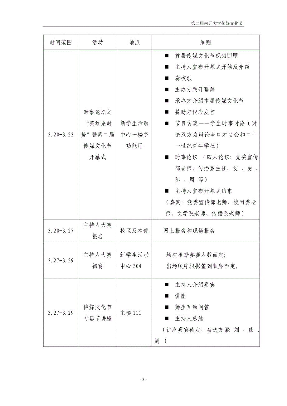 南开大学第二届传媒文化节策划案_第3页