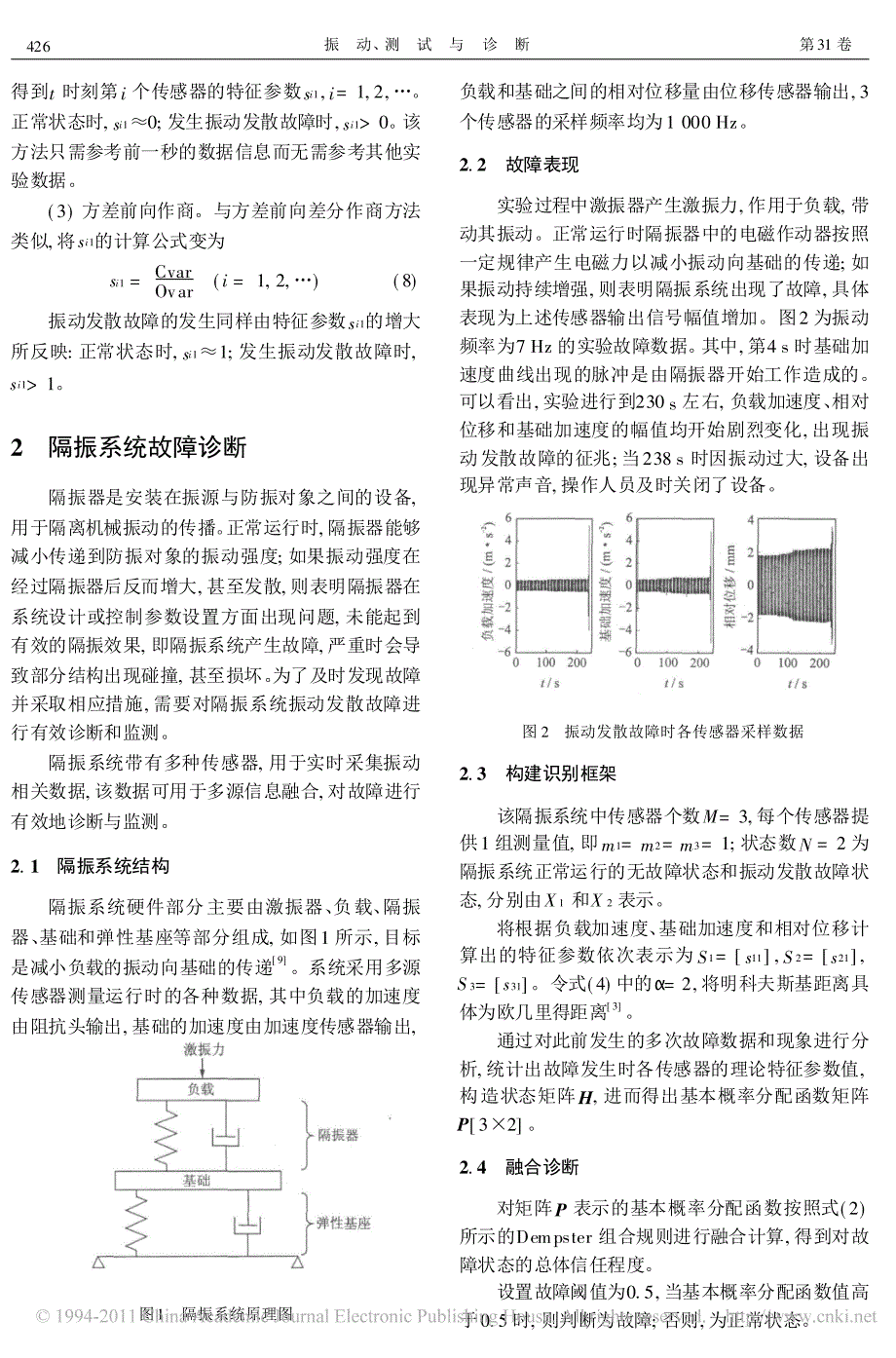 基于证据理论的振动发散故障监测方法_第3页