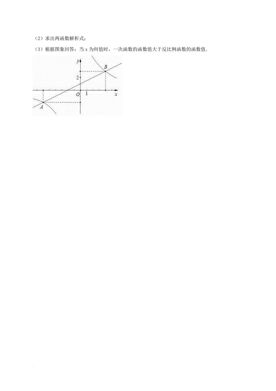 中考数学热身 反比例函数（含解析）_第3页