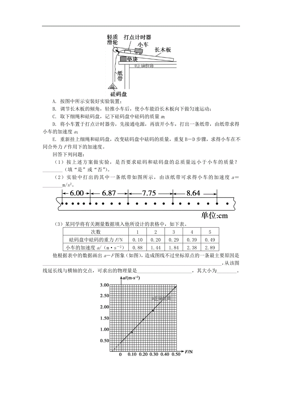 2018-2019学年高一物理人教版（新版）必修1学案：第4章 牛顿运动定律 4.4 创新性实验揭秘_第2页