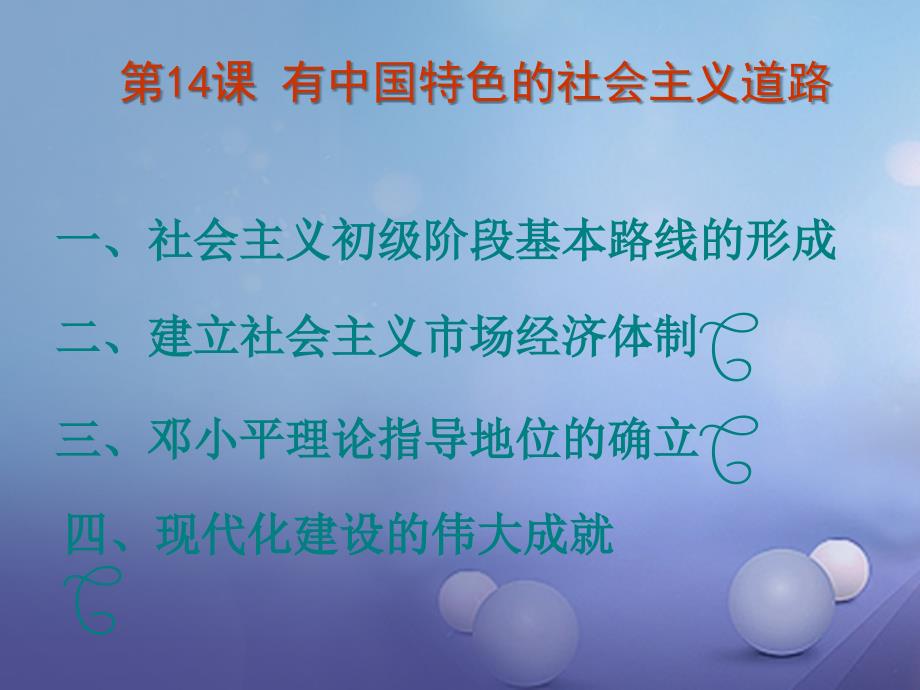 八年级历史下册第三单元第14课有中国特色的社会主义道路课件4岳麓版_第1页