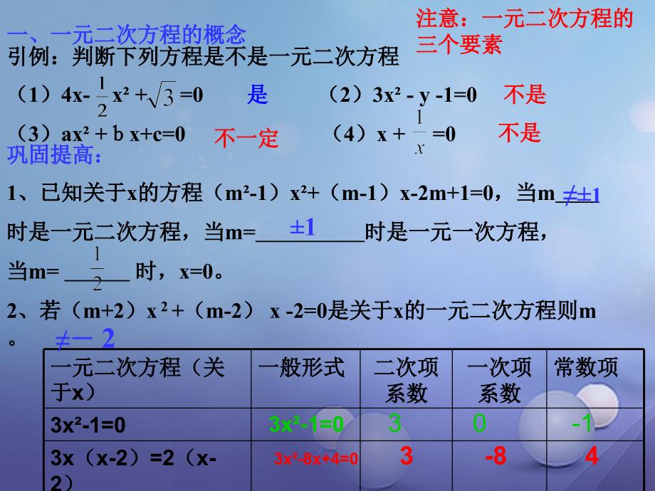 中考数学一元二次方程及其解法课件_第3页