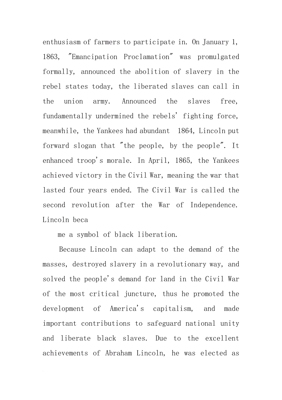 英文林肯演讲稿文体分析_第4页
