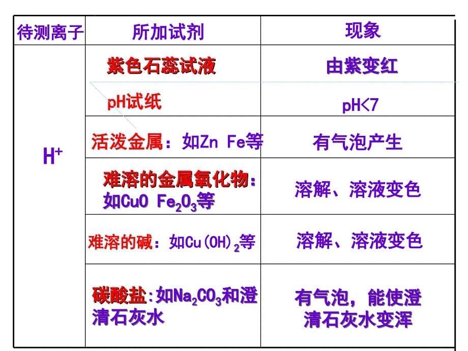 人教版初中化学常见离子检验_第5页