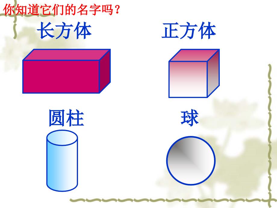 西师版一年级数学上《认识图形》课件1_第2页